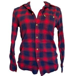 Buffalo Jackson Tartan Plaid Flannel Shirt Size Medium Tumblr Outdoor Gorpcore